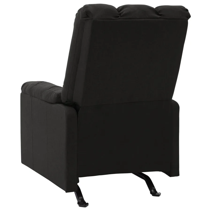 Fauteuil de massage inclinable Noir Tissu - 3