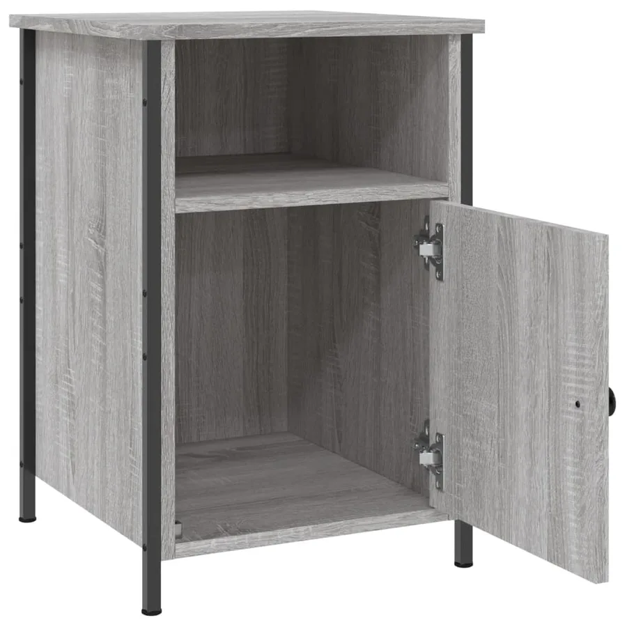 Tables de chevet 2 pcs sonoma gris 40x42x60cm bois d'ingénierie - 7