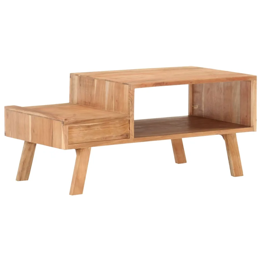 Table basse 100x50x45 cm Bois d'acacia massif - 3