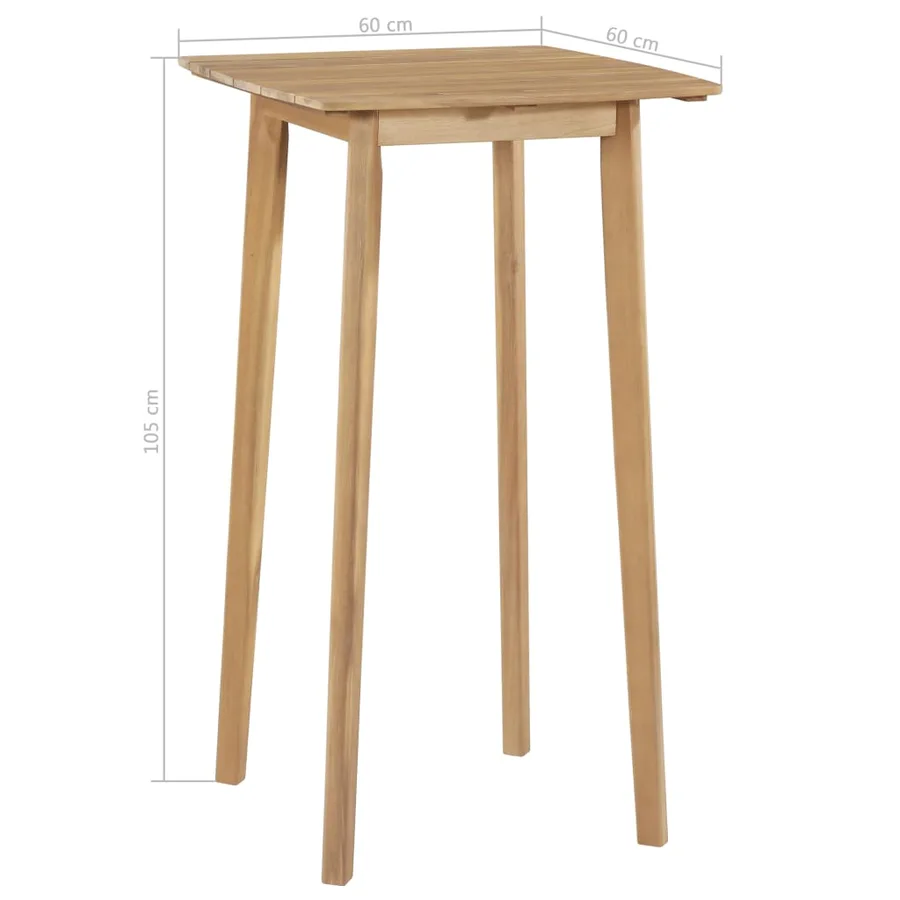Ensemble à manger d'extérieur 5 pcs Bois d'acacia solide - 6