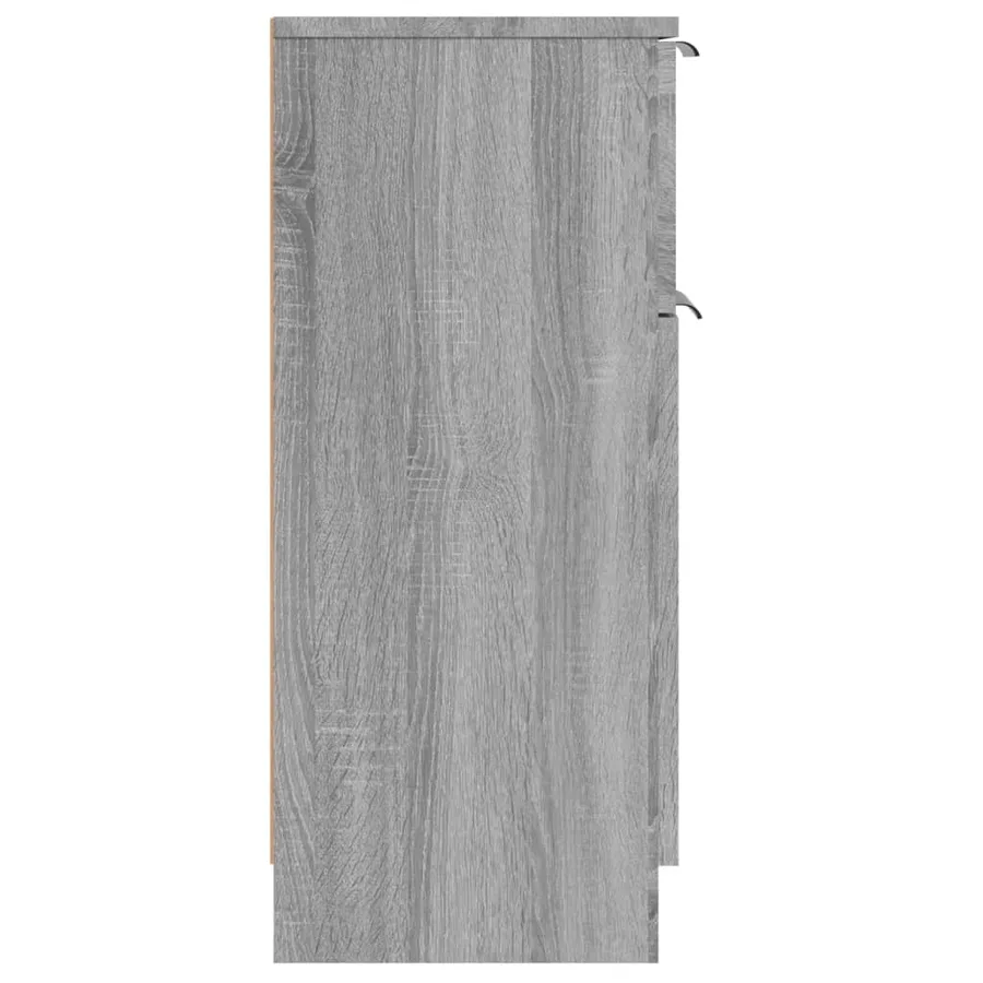 Buffets 2 pcs Sonoma gris 30x30x70 cm Bois d'ingénierie - 7