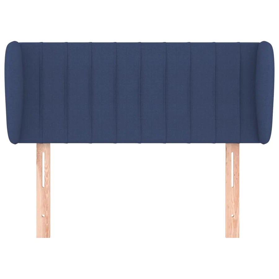Tête de lit avec oreilles Bleu 103x23x78/88 cm Tissu - 3