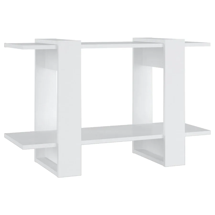 Bibliothèque/Séparateur de pièce Blanc 80x30x51 cm - 2