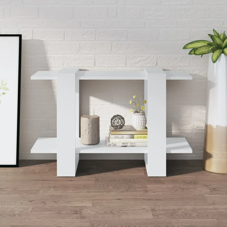 Bibliothèque/Séparateur de pièce Blanc 80x30x51 cm - 3