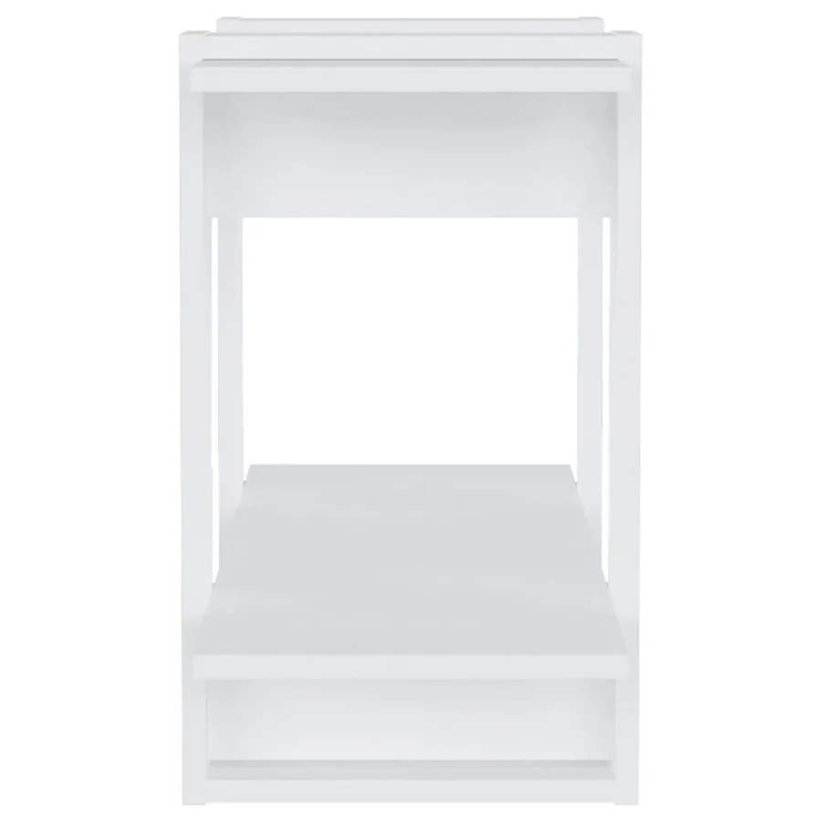 Bibliothèque/Séparateur de pièce Blanc 80x30x51 cm - 6