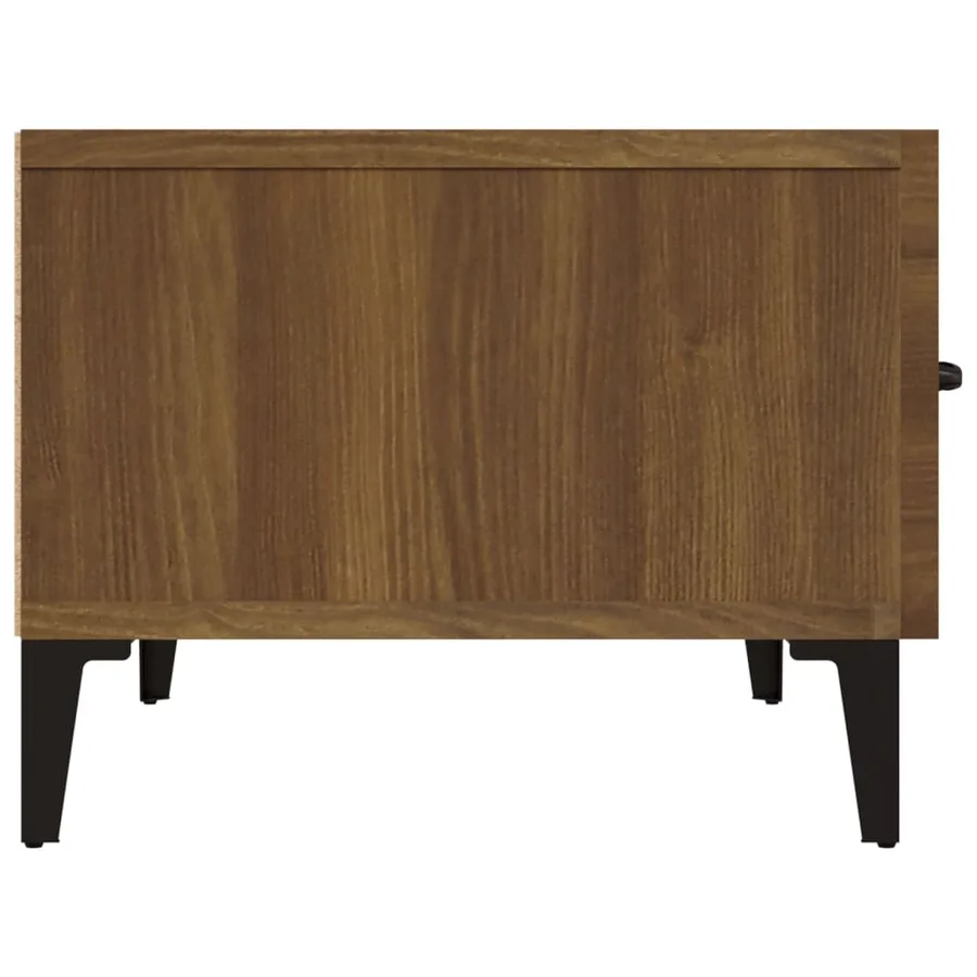 Meuble TV Chêne marron 150x34,5x30 cm Bois d'ingénierie - 8