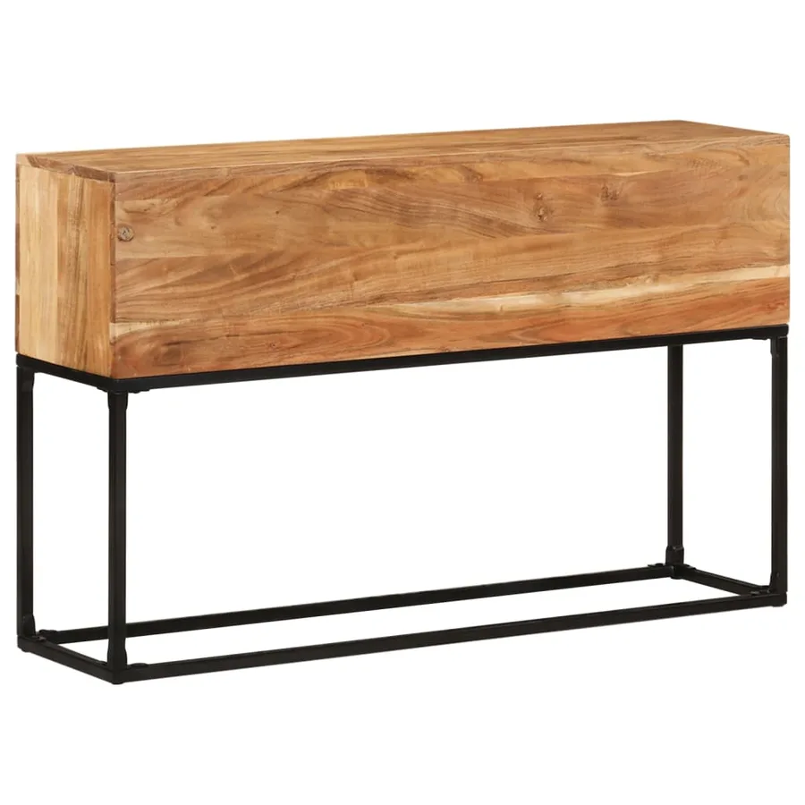 Table console 120x30x75 cm Bois d'acacia massif - 10