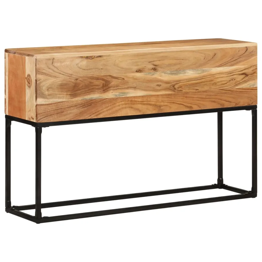 Table console 120x30x75 cm Bois d'acacia massif - 11