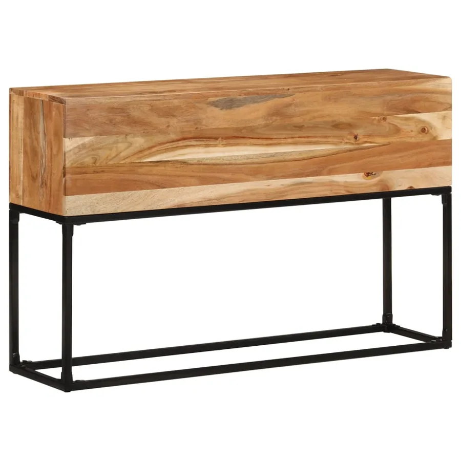 Table console 120x30x75 cm Bois d'acacia massif - 8