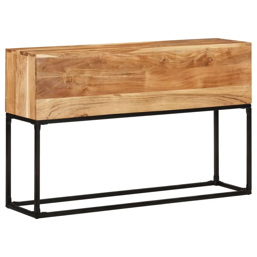 Table console 120x30x75 cm Bois d'acacia massif - 9