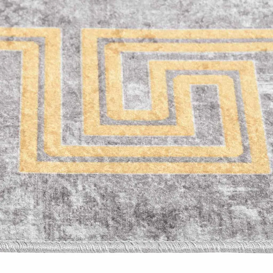 Tapis lavable 120x180 cm gris - 6