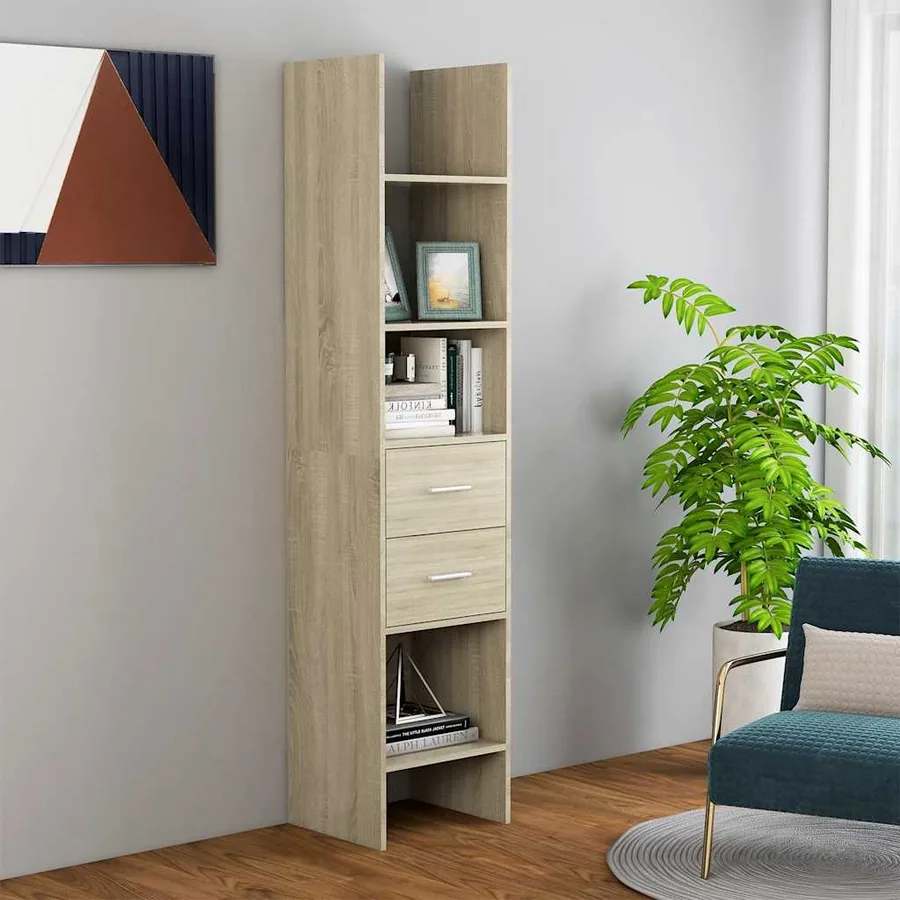 Bibliothèque Chêne sonoma 40x35x180 cm Bois d’ingénierie