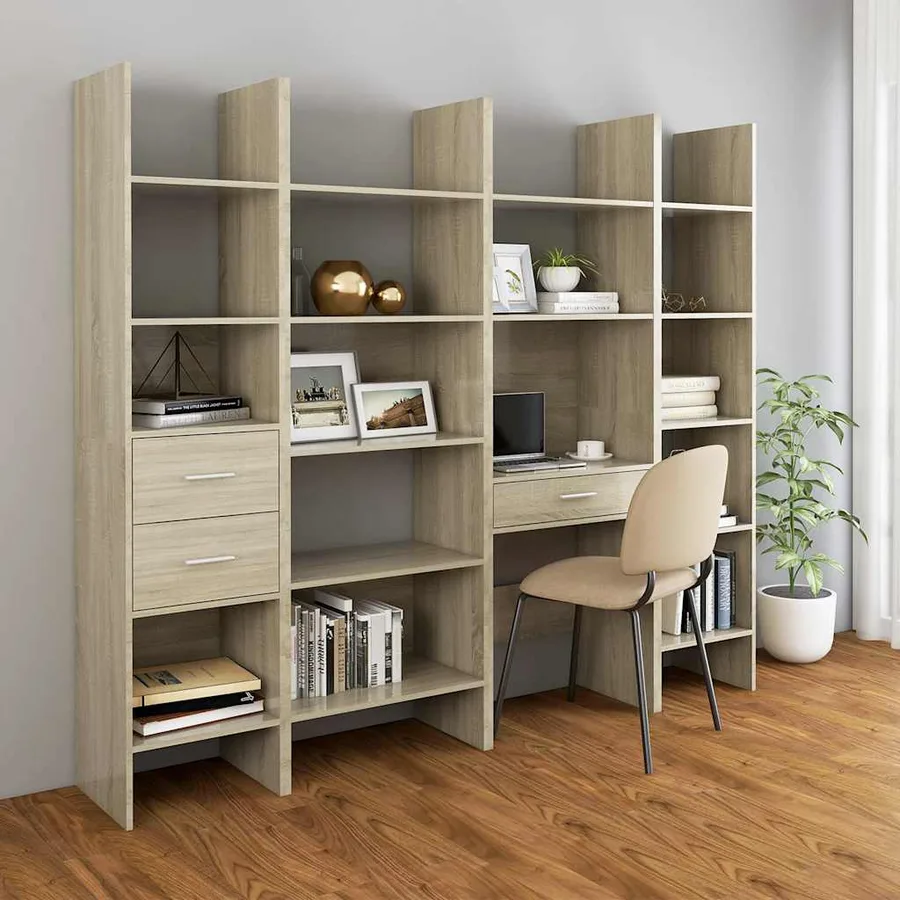 Bibliothèque Chêne sonoma 40x35x180 cm Bois d’ingénierie - 6