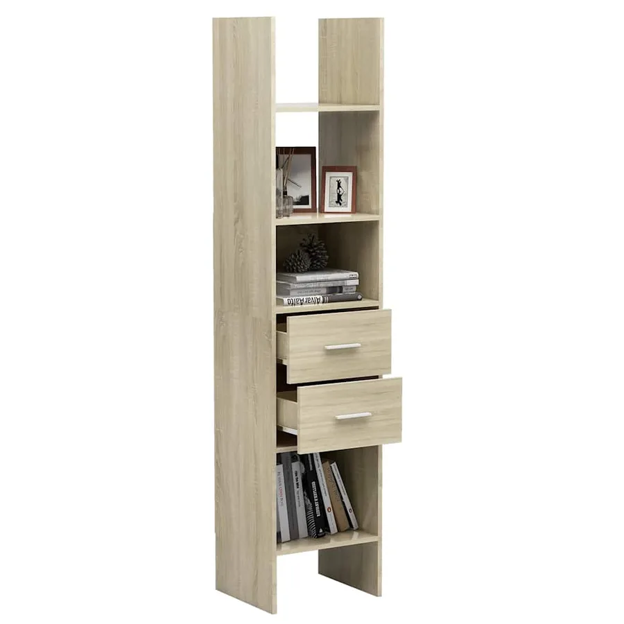 Bibliothèque Chêne sonoma 40x35x180 cm Bois d’ingénierie - 7