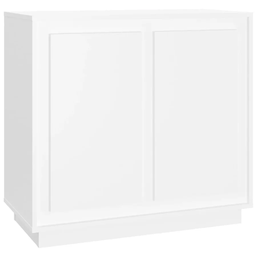 Buffet blanc 80x34x75 cm bois d'ingénierie - 2