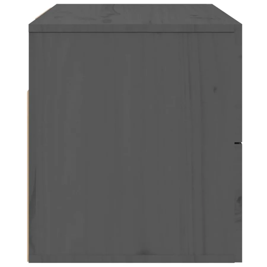 Table de chevet murale Gris 50x36x40 cm - 7