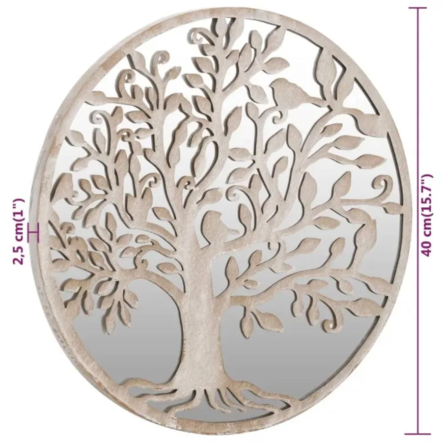 Miroir de jardin Sable 40x2,5cm Fer Rond utilisation extérieure - 6