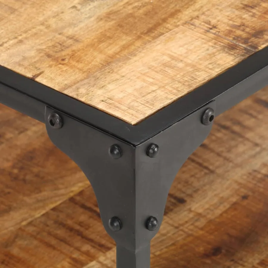 Table basse 60x60x35 cm Bois de manguier massif - 4