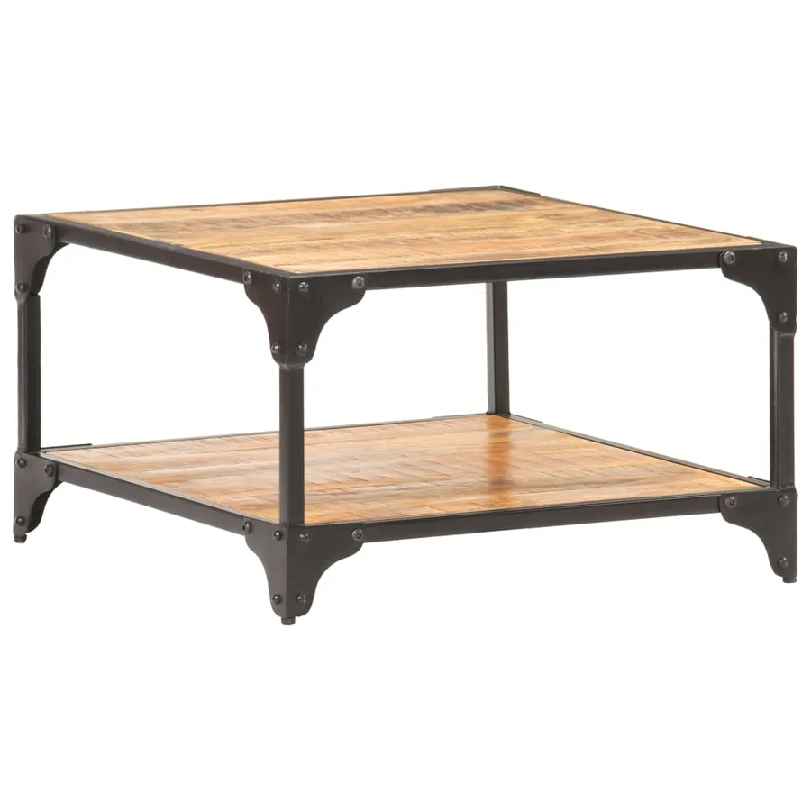 Table basse 60x60x35 cm Bois de manguier massif - 9
