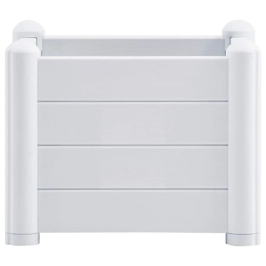 Lit surélevé de jardin PP Blanc 43x43x35 cm - 3