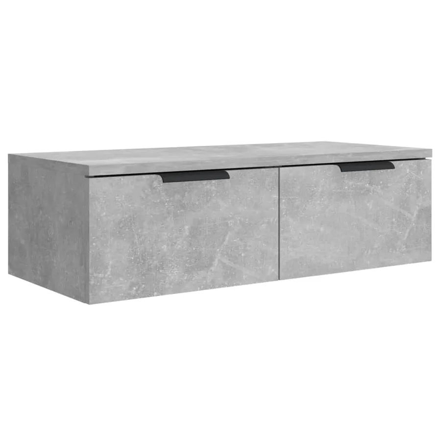 Armoire murale Gris béton 68x30x20 cm Bois d'ingénierie - 2