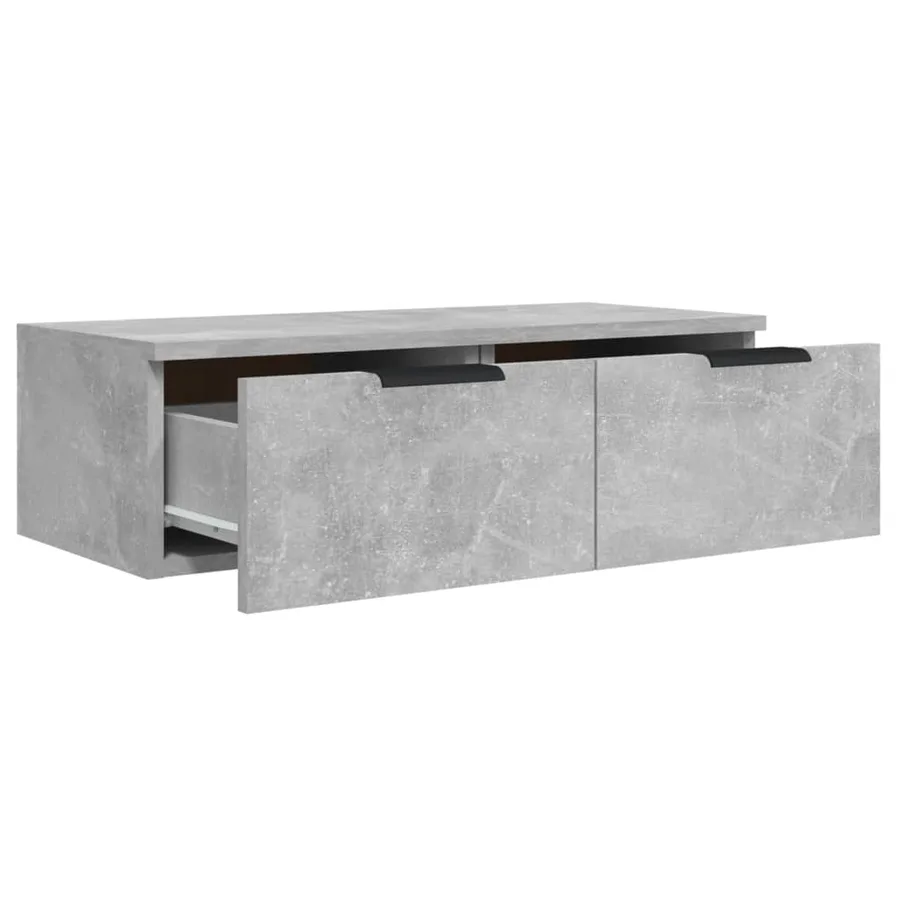 Armoire murale Gris béton 68x30x20 cm Bois d'ingénierie - 6