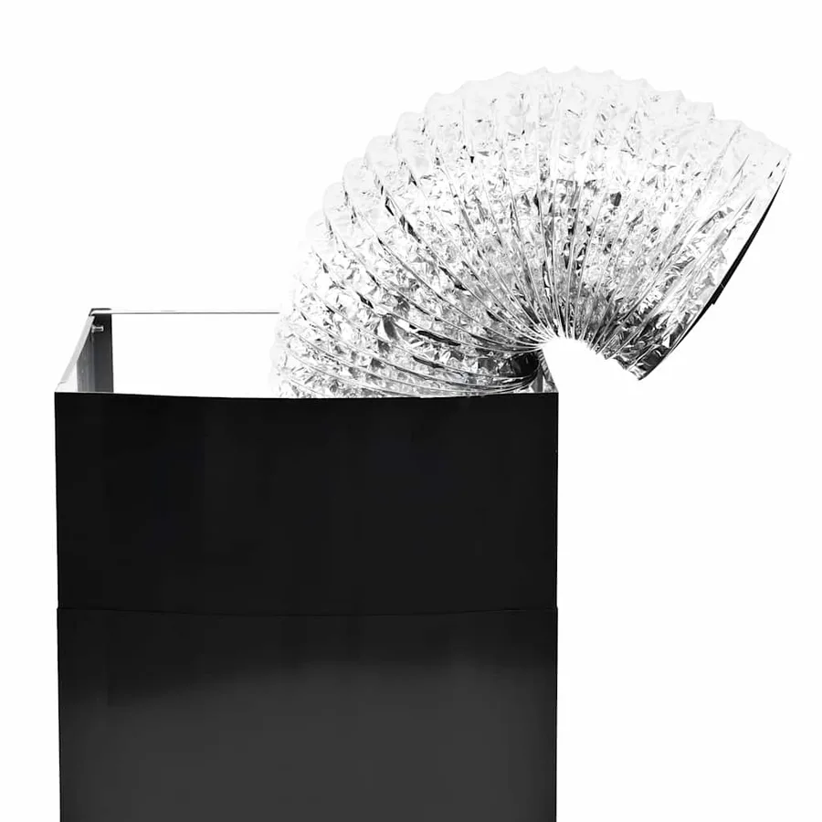 Hotte murale Acier inoxydable 756 m³/h 60 cm Noir - 9