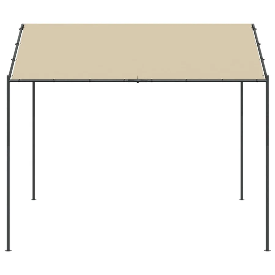 Tente à auvent beige 3x3 m acier et tissu - 3