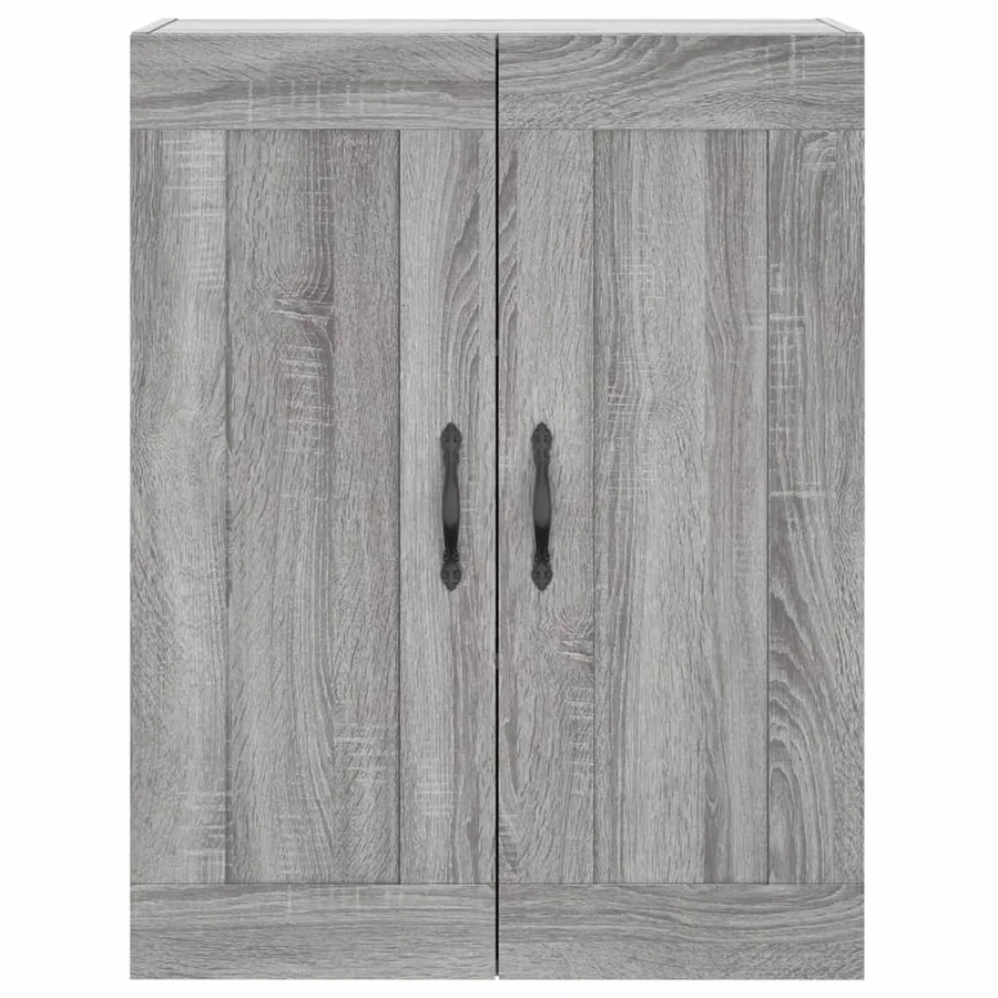 Buffet haut Sonoma gris 69,5x34x180 cm Bois d'ingénierie - 6