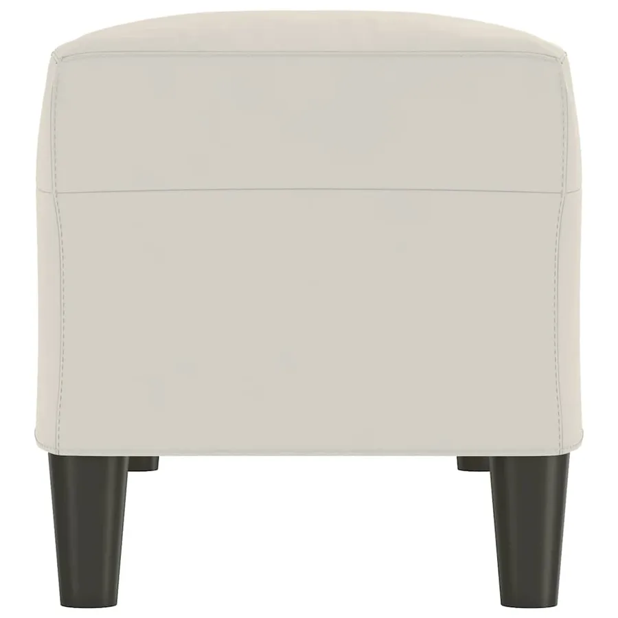 Banc Crème 100x35x41 cm Velours - 4