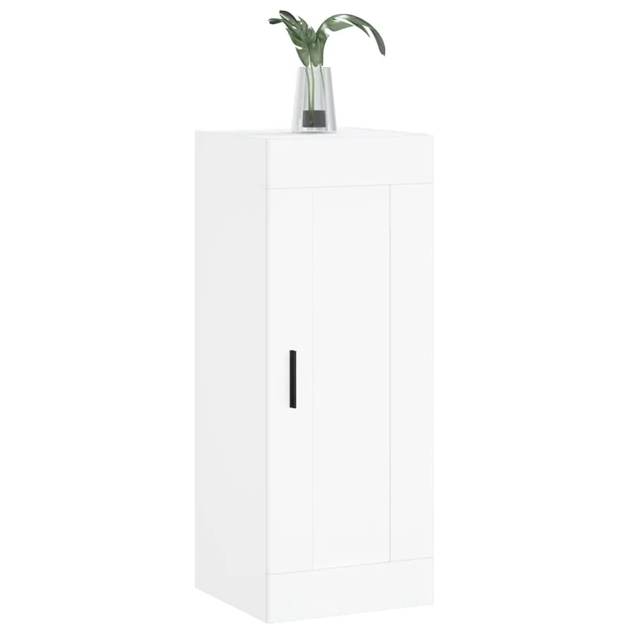 Armoire murale blanc 34,5x34x90 cm bois d'ingénierie - 4