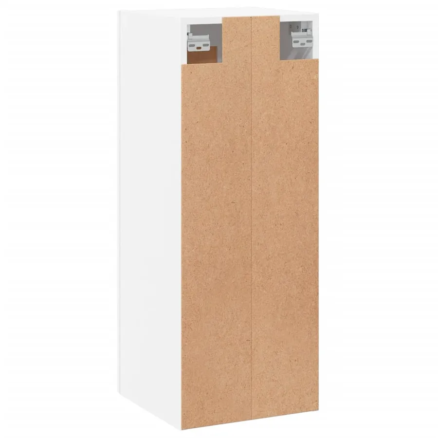 Armoire murale blanc 34,5x34x90 cm bois d'ingénierie - 9