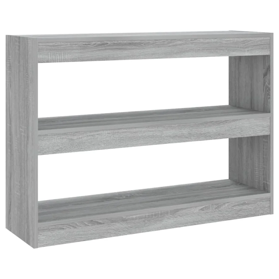 Bibliothèque/Séparateur de pièce sonoma gris 100x30x72 cm - 2