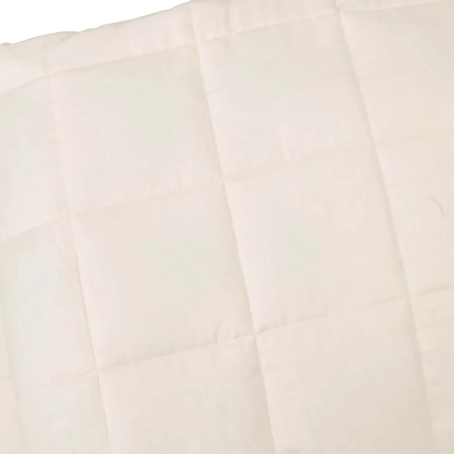 Couverture lestée Crème clair 120x180 cm 5 kg Tissu - 4