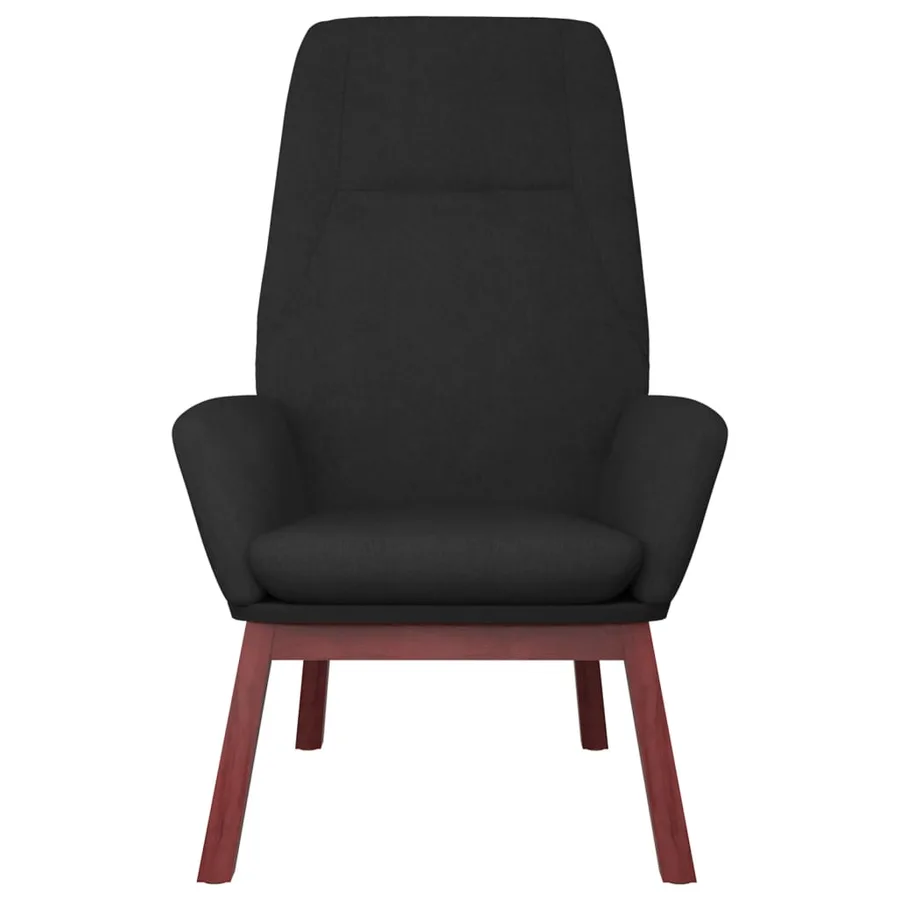 Chaise de relaxation Noir Tissu - 3