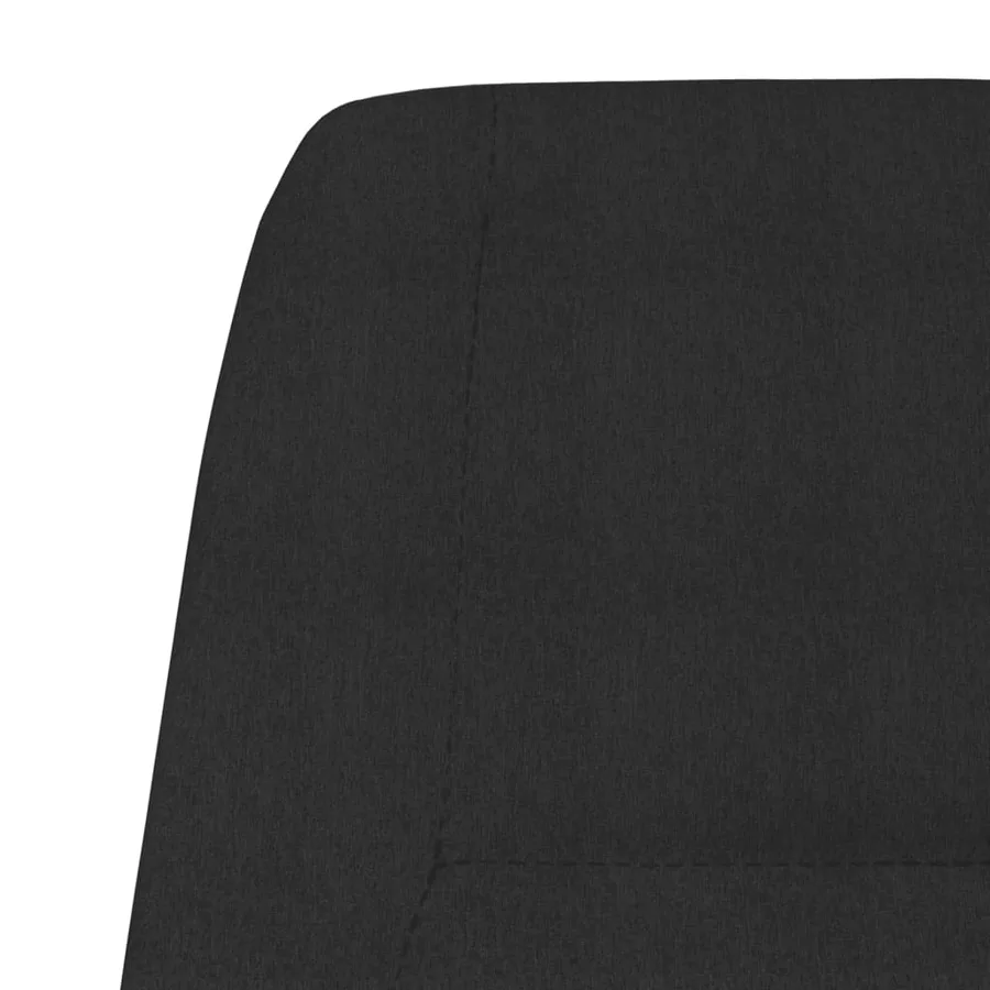 Chaise de relaxation Noir Tissu - 6