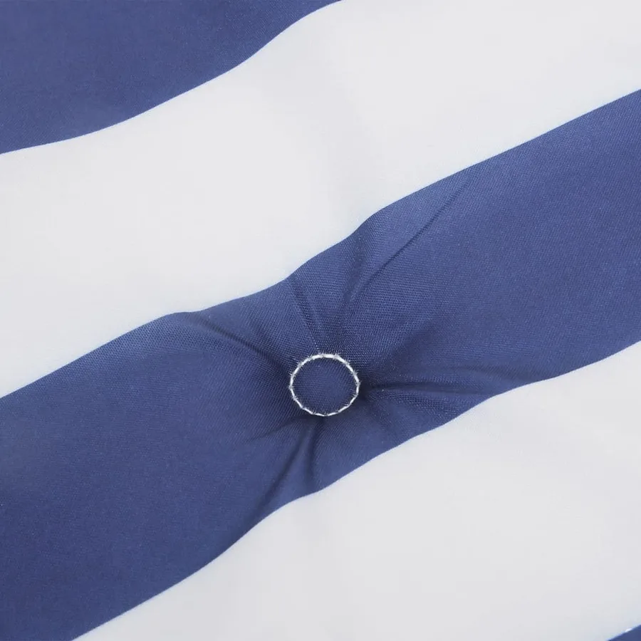 Coussins de chaise à dossier haut lot de 2 rayures bleu/blanc - 8