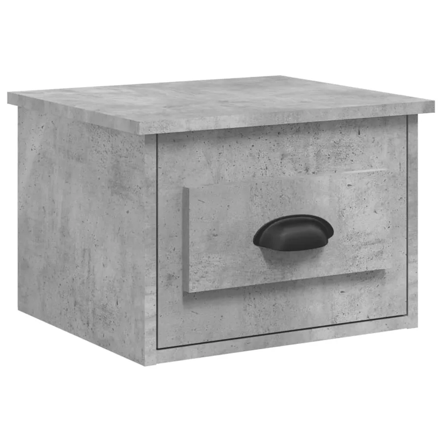 Tables de chevet murales 2 pcs gris béton 41,5x36x28 cm - 5