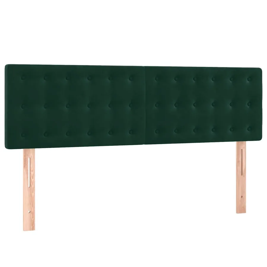 Sommier à lattes de lit avec matelas LED Vert foncé 140x190 cm - 7