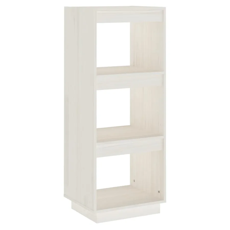 Bibliothèque/Séparateur de pièce blanc 40x35x103 cm pin massif - 2