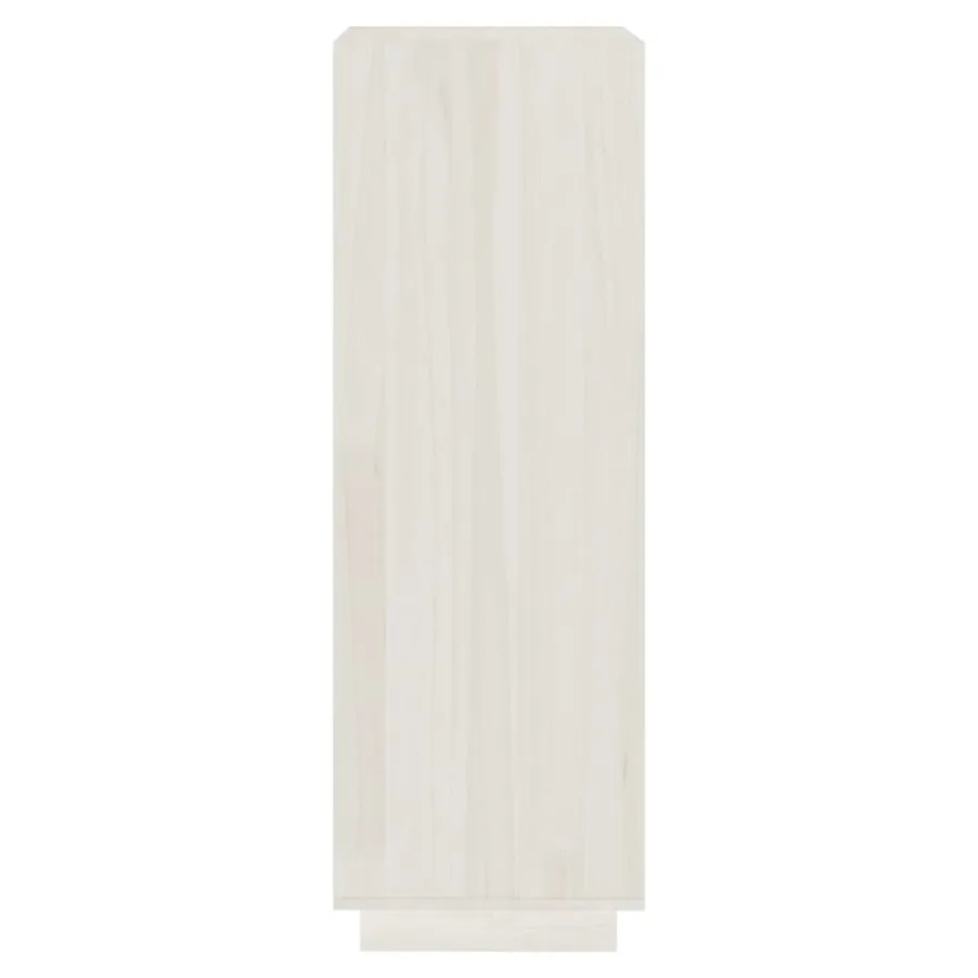 Bibliothèque/Séparateur de pièce blanc 40x35x103 cm pin massif - 6