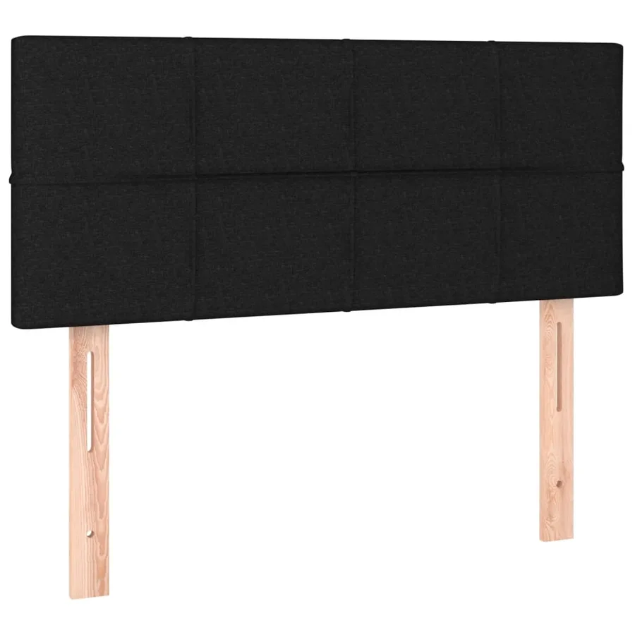 Sommier à lattes de lit avec matelas Noir 120x200 cm Velours - 6