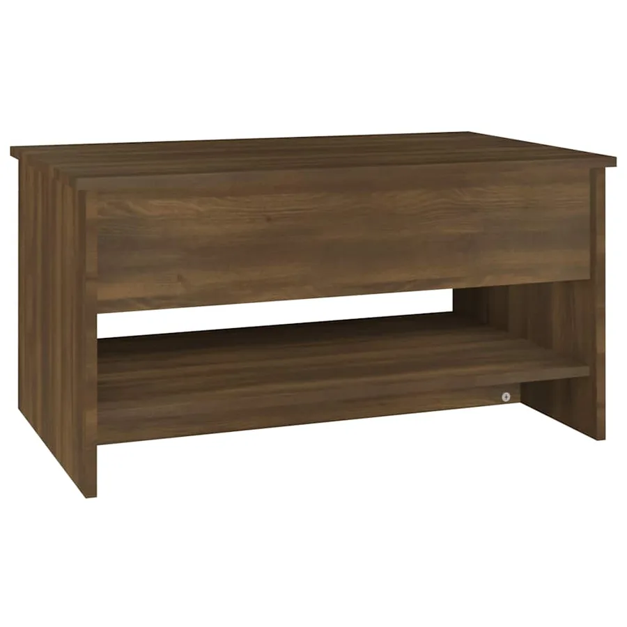 Table basse Chêne marron 80x50x40 cm Bois d'ingénierie - 5