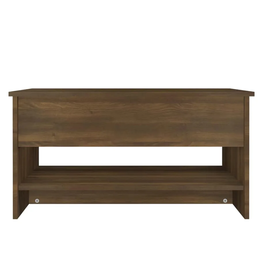 Table basse Chêne marron 80x50x40 cm Bois d'ingénierie - 6