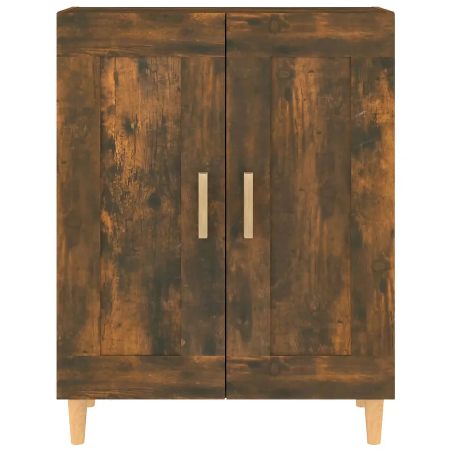 Buffet Chêne fumé 69,5x34x90 cm Bois d'ingénierie - 6