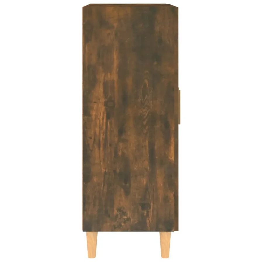 Buffet Chêne fumé 69,5x34x90 cm Bois d'ingénierie - 8