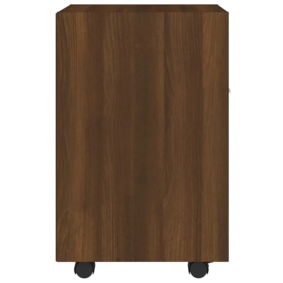 Armoire appoint à roues Chêne marron 33x38x60 cm - 4