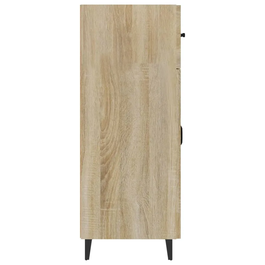 Buffet chêne sonoma 69,5x34x90 cm bois d'ingénierie - 6