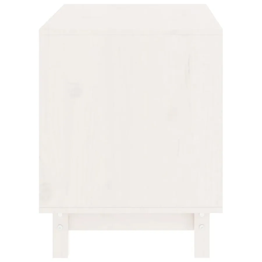 Niche pour chien Blanc 60x45x57 cm Bois de pin massif - 5