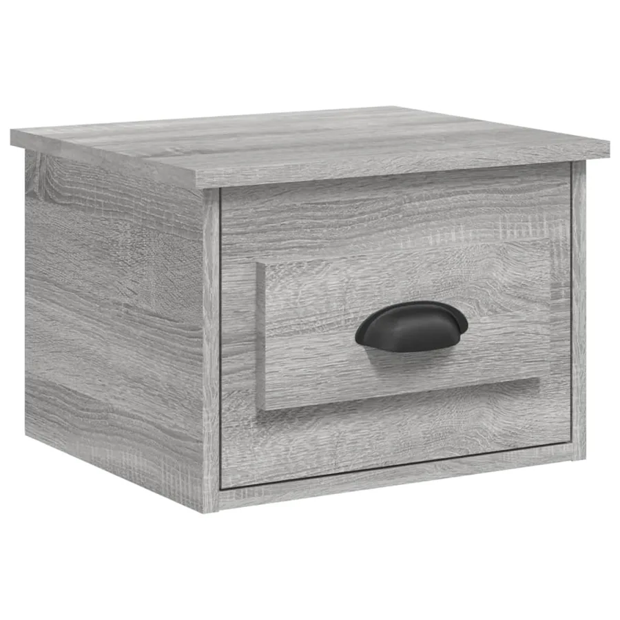 Table de chevet murale sonoma gris 41,5x36x28 cm - 2